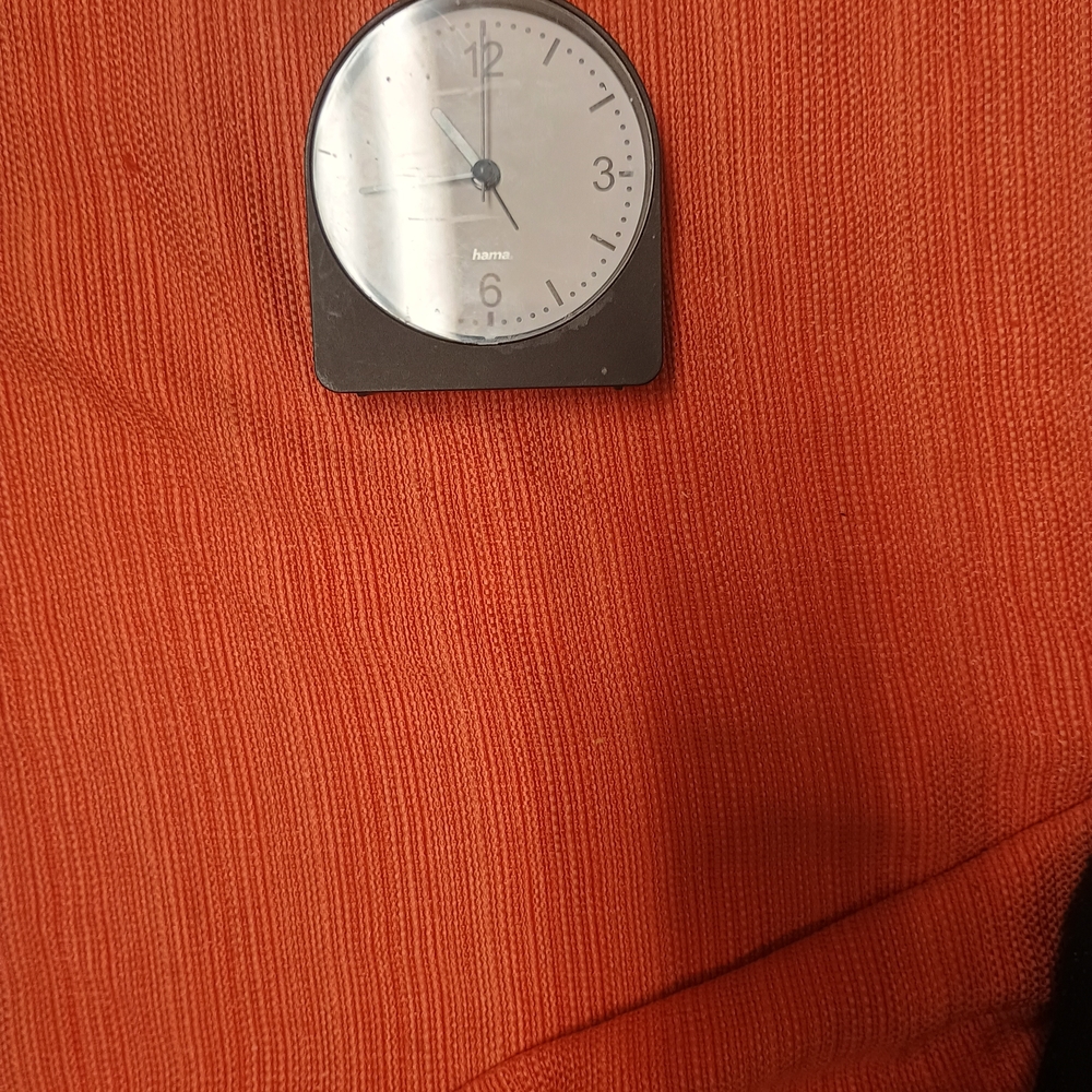 Orange Sweater with Black Accent